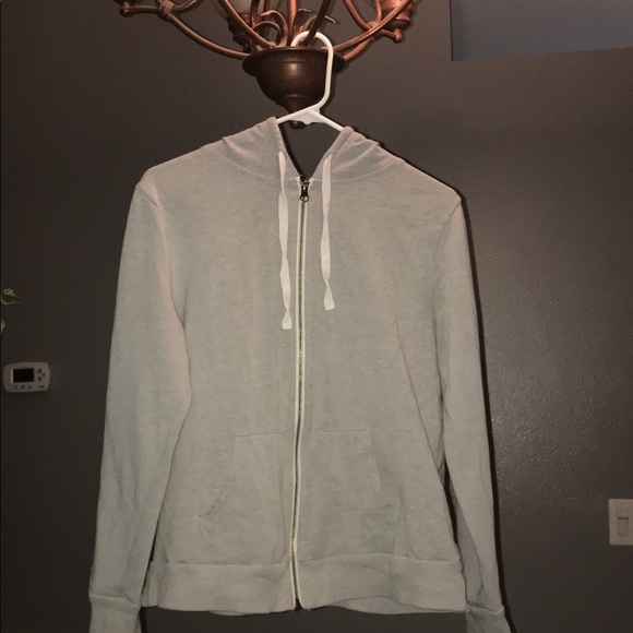 a plain grey zip up hoodie - Picture 1 of 1